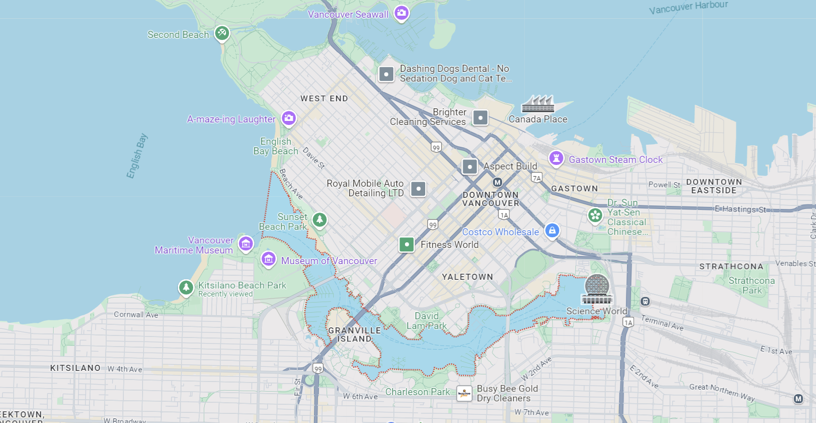 False Creek Map